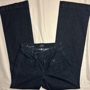 LOFT Women's Dark Blue Boot Cut Jeans